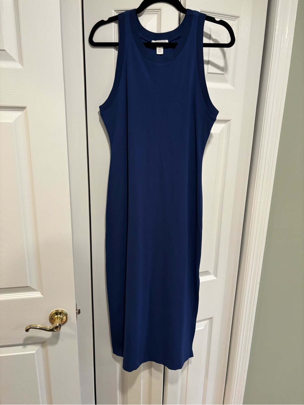 Nordstrom signature Sleek Sleeveless Navy Midi Dress